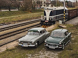 Lokomotiva T435.0539 vyfocená 16. listopadu 2024 v Litomy�l