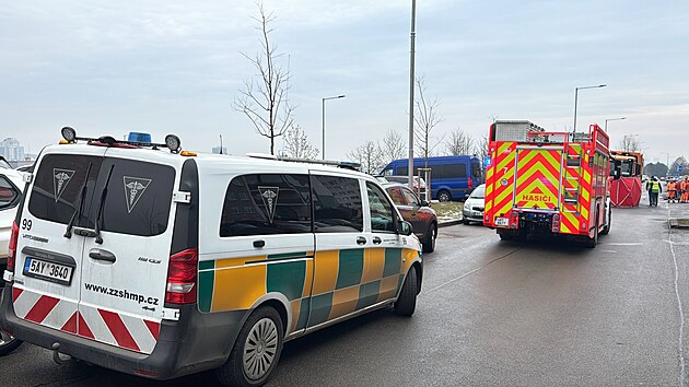 Popel��sk� v�z srazil osma�ty�icetiletou chodkyni v ulici Jansk�ho. (25.3.)
