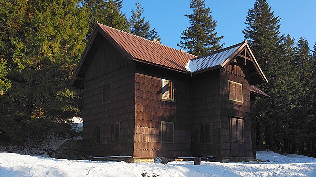 Loveck� chata (z�me�ek) Hubertka (10. �nora 2025)