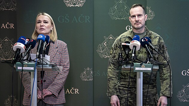 Velitelsk� shrom�d�n� n��eln�ka gener�ln�ho �t�bu. Za ��asti ministryn� obrany Jany �ernochov� (ODS) a n��eln�ka gener�ln�ho �t�bu Karla �ehky. (25. �nora 2025)