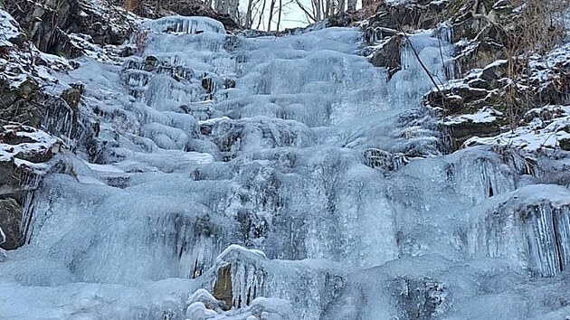Jen tsn ped tmto srzem se en podailo zastavit pd v ledovm koryt. (23. nora 2025)