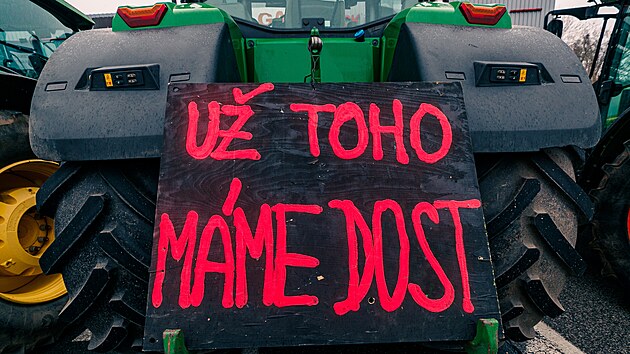 Na pechodu Hodonn/Hol protestuj zemdlci. (27. nora 2025)