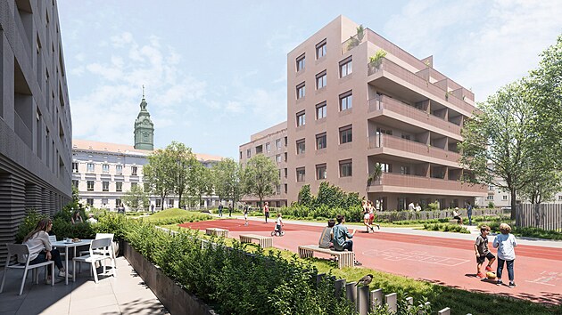 Vnitroblok budouc� �tvrti