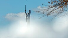 Ukrajinská Matka vlast nad Kyjevem (17. února 2025)