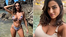 Krása modelky bere dech.