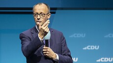 P�edvolební mítink lídra CDU Friedricha Merze v Berlín� (20. února 2025)