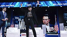 Elon Musk na konzervativní konferenci CPAC v Marylandu (20. února 2025)