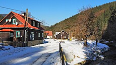 Kone�ná autobusu v Podolánkách, Plucnarce (10. února 2025)