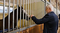 Prezident Petr Pavel s man�elkou Evou nav�tívil Veterinární univerzitu v Brn�....