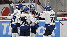 Kladenská radost po tref� v utkání s Olomoucí.