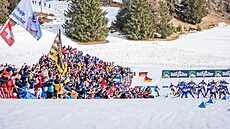 Biatlonisté bí hromadný závod na mistrovství svta v Lenzerheide.