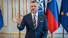 Slovenský prezident Peter Pellegrini (20. února 2025)