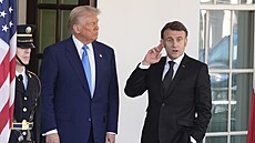 Francouzský prezident Emmanuel Macron se v Bílém dom� setkal s americkým...