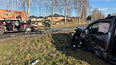 Po nehod� dvou aut v Sop�e�i na Pardubicku byly dv� osoby se st�edn� t�kými...