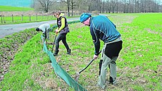 Stavba do�asných bariér - �SOP Bukovina.