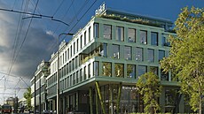 Zamý�lený pohled ze západu projektu Boka Pankrác. V nových budovách budou...