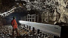 Punkevní jeskyn jsou tém bez vody. Dvodem jsou opravy elektroinstalace a...