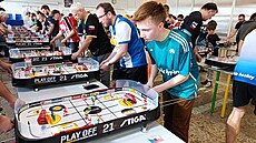 Turnaj eského poháru ve Stiga stolním hokeji v eských Budjovicích (22. února...