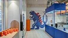 Hlavním prvkem grafického designu je vyu�ití pixel�,  v�etn� obklad� hned u...