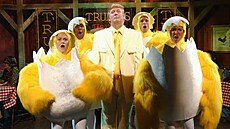Donald Trump vystupuje v poadu Saturday Night Live. (2004)
