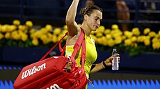 Aryna Sabalenková se lou�í s turnajem v Dubaji
