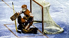 Vladislav Trejak v sovtské brán na olympiád v Lake Placid 1980