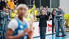 Natália Hejková slaví postup USK Praha na euroligové Final Six.