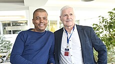 Rey Koranteng a Pavel Dumbrovský (24. února 2025)