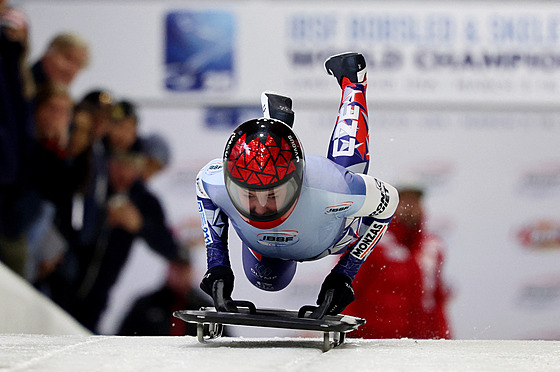 �eská skeletonistka Anna Fernstädtová na mistrovství sv�ta v Lake Placid.
