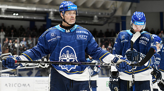 Zadumaný Jaromír Jágr po zápase s Vítkovicemi.