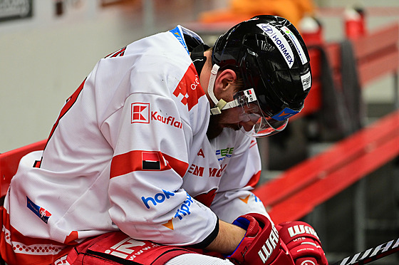 Zklamaný olomoucký úto�ník Jan Ká�a po proh�e v Karlových Varech.