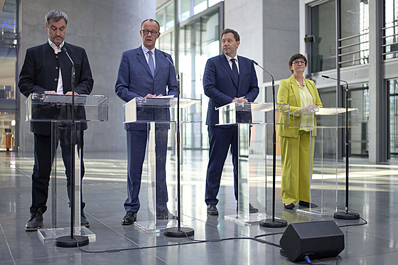 Pravd�podobný budoucí n�mecký kanclé� a p�edseda CDU Friedrich Merz, bavorský...