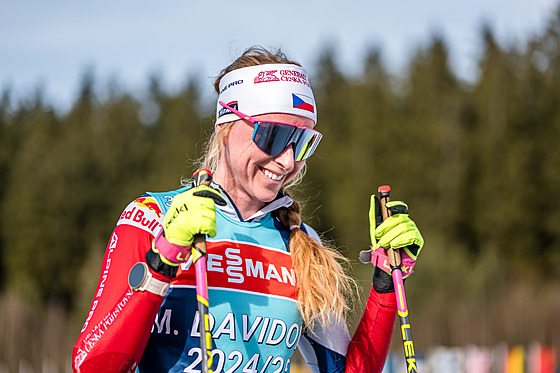 Markéta Davidová p�i tréninku v Novém M�st�.