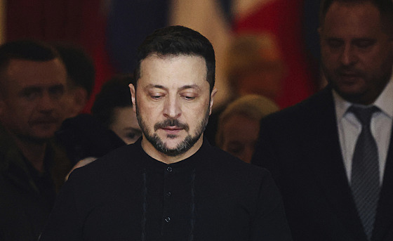 Ukrajinský prezident Volodymyr Zelenskyj na summitu v Londýn�. (2. b�ezna 2025)