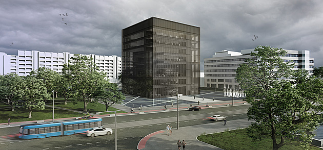 Vizualizace podoby digitalizaního a inovaního centra erná kostka v Ostrav...