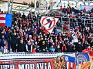 Fanouci Zbrojovky Brno bhem druholigovho zpasu proti Chrudimi. (1. bezna...