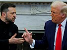 Schzka amerického prezidenta Donalda Trumpa a ukrajinského prezidenta...
