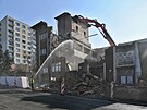 Demolice budovy Vrbenskho lzn v st nad Labem (6. bezna 2025)