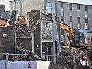 Demolice budovy Vrbenskho lzn v st nad Labem (6. bezna 2025)