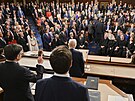 Za naruení projevu amerického prezidenta Donalda Trumpa v Kongresu vyvedli ze...