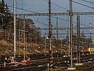 V pondl oficiln zaala modernizace elezninho uzlu esk Tebov. (3....