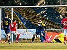 Varnsdorf, 9. 3. 2025, 2. fotbalová liga FK Varnsdorf - Zbrojovka Brno. Adam...
