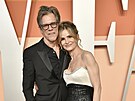 Kevin Bacon a Kyra Sedgwicková na Vanity Fair Oscar Party v Los Angeles (2....