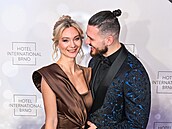 Barbora Mottlová a její manel David Pleva v Brn (22. února 2025)