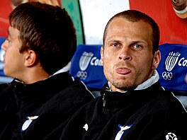 David Rozehnal mezi náhradníky Lazia.