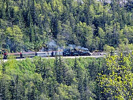 Na Alja�ce. Klesání údolím z White Pass zp�t k mo�i do m�sta Skagway