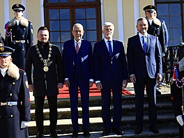 �eský prezident Petr Pavel se ve Slavkov� u Brna setkal se svými prot�j�ky ze...