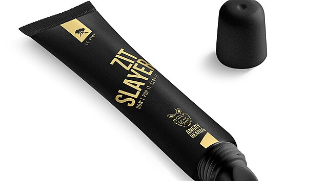 Angry Beards Zit Slayer: lokln gel-pe proti akn pro mue, zkliduje podrdn a zarudnut pleti, redukuje tvorbu konho mazu, cena 469 K
