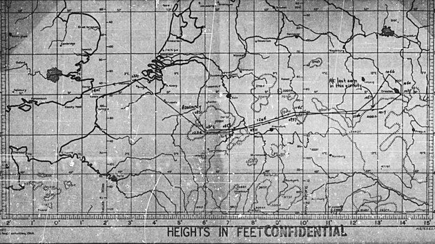 pl�novan� trasa letu bombard�r� na bojov� misi �.272