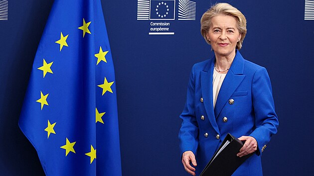 Ursula von der Leyenov v Bruselu pedstavila pln na pezbrojen Evropy. (4. bezna 2025)